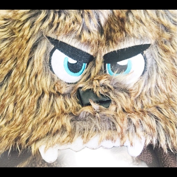 PRIMARK 3D Monster Faux Fur Trapper Hat Brown/Tan Boy 7-13Y - Picture 5 of 7